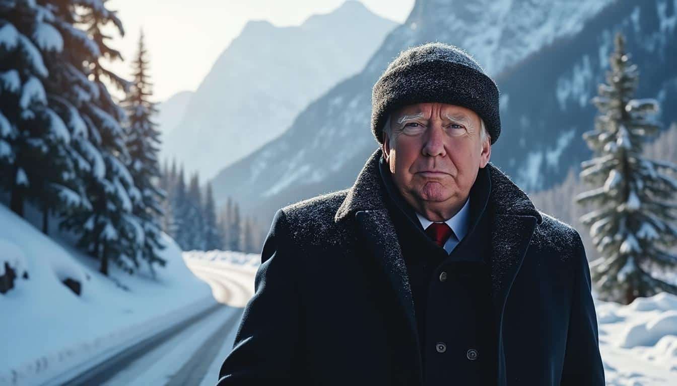 découvrez l'image ia insolite diffusée par la maison blanche montrant donald trump avec un manchot, un oiseau originaire d'antarctique, et non du groenland comme on pourrait le penser.