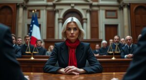 suivez le procès de marine le pen, une période de cinq semaines décisives qui pourrait bouleverser son avenir politique en tant que cheffe des députés du rassemblement national.