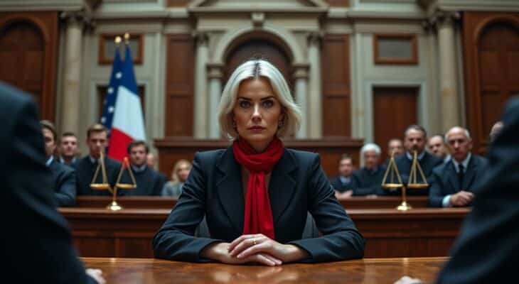 suivez le procès de marine le pen, une période de cinq semaines décisives qui pourrait bouleverser son avenir politique en tant que cheffe des députés du rassemblement national.