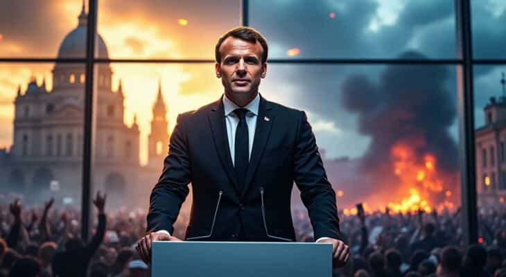 découvrez l'analyse de signé bfm sur les vœux d'emmanuel macron, mettant en lumière le contraste saisissant entre le ton employé et le message transmis.