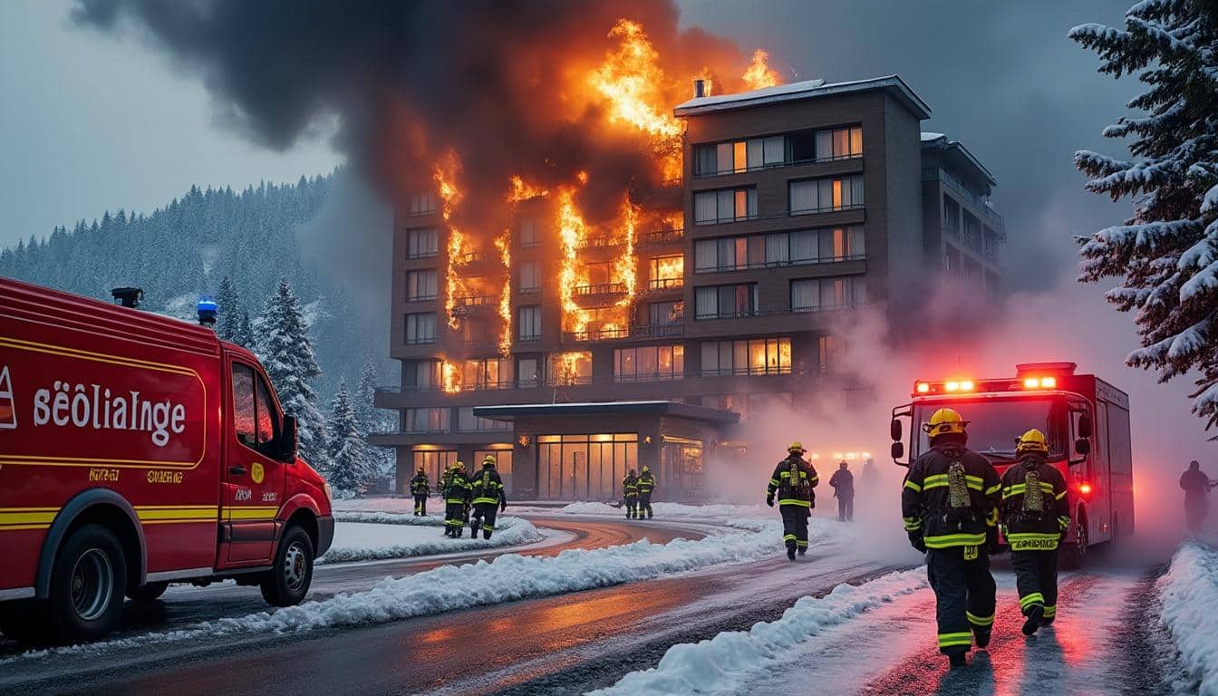 un incendie majeur a éclaté dans un hôtel de courchevel en savoie, mobilisant 110 pompiers pour contenir le feu et prévenir tout risque de propagation encore présent.