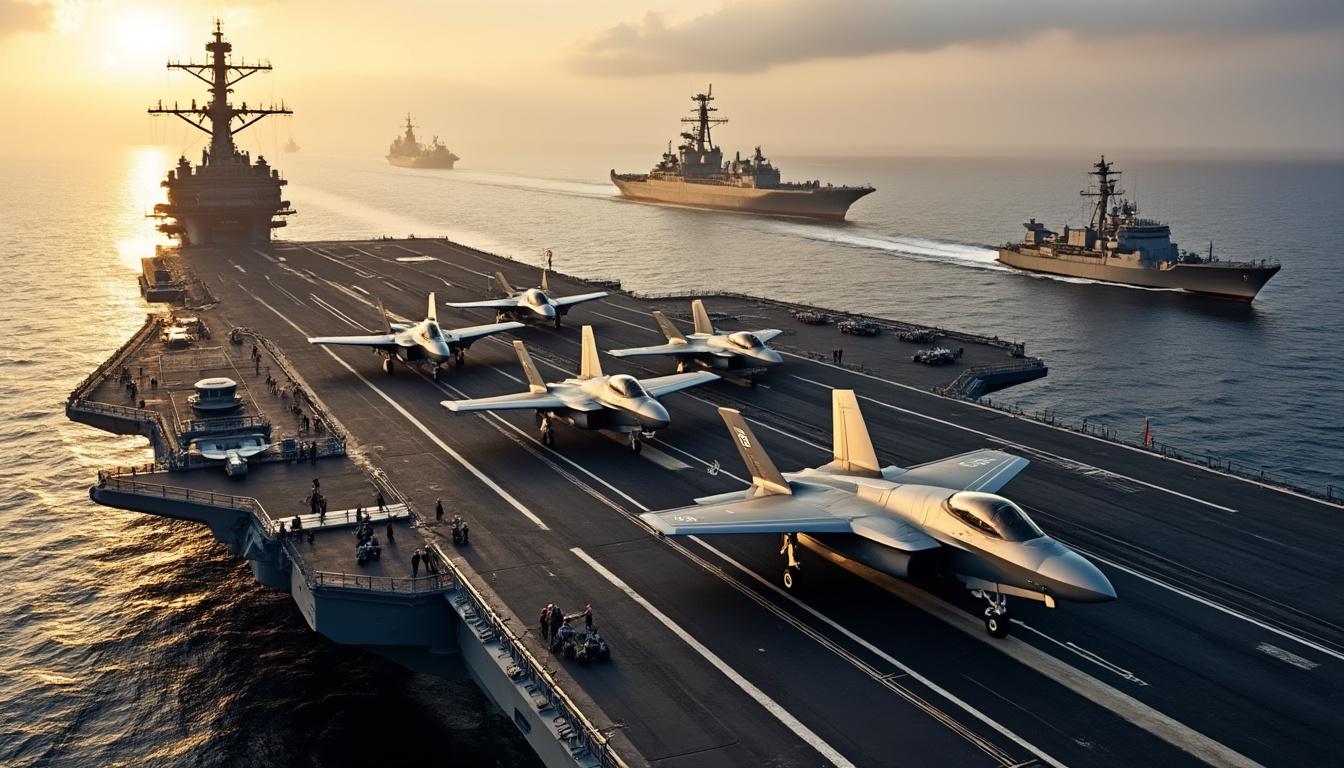 washington renforce ses préparatifs contre l'iran en déployant deux porte-avions, en repositionnant ses forces et en organisant une réunion confidentielle pour coordonner sa stratégie.