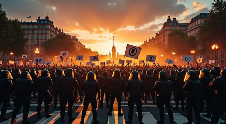 suivez en direct le décès de quentin deranque lors d'une manifestation d'extrême droite à lyon, la fin du rassemblement et l'interpellation d'un suspect.
