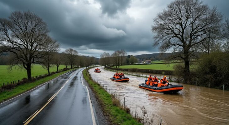 inondations dans le sud-ouest : suite à la tempête nils, la montée des eaux continue. suivez l'évolution en images, avec deux départements toujours en vigilance rouge.