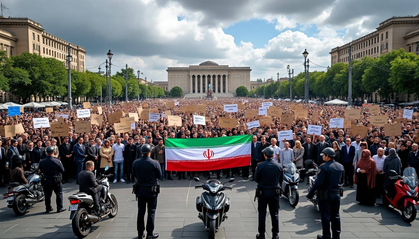 l'iran qualifie les forces armées européennes de « groupes terroristes » en réaction aux sanctions imposées par l'ue contre les gardiens de la révolution, intensifiant les tensions internationales.