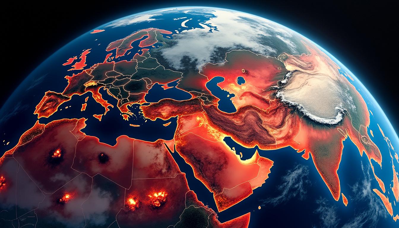 climat 2025 : l'omm alerte sur une situation critique avec des indicateurs climatiques en rouge, soulignant l'urgence d'agir pour protéger notre planète.