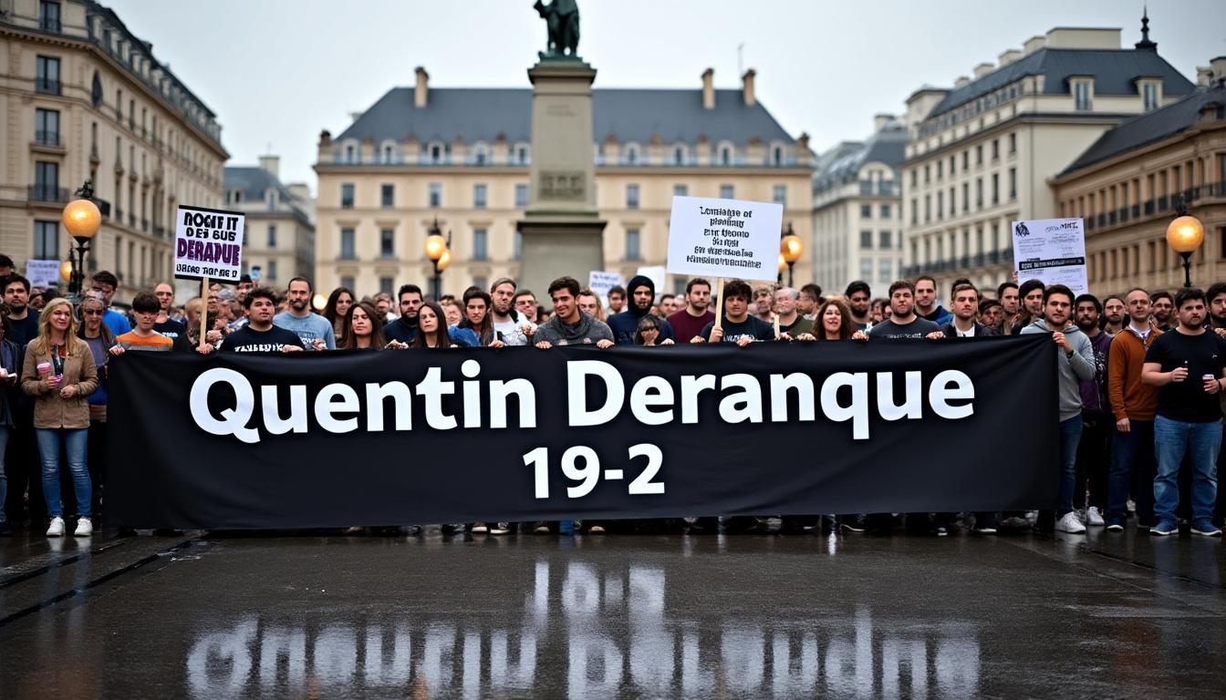 quentin deranque, le septième mis en examen, a été placé en détention suite à son décès. découvrez les détails de cette affaire judiciaire.
