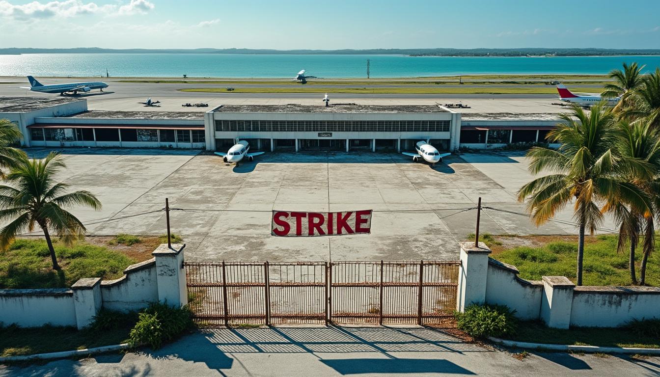 nouvelle-calédonie : découvrez les conséquences d'une paralysie totale du trafic aérien local pendant deux semaines, impactant voyageurs et transport de marchandises.