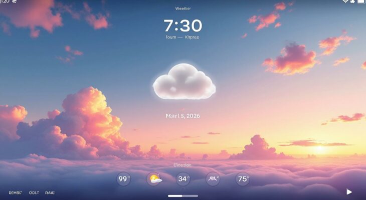 consultez les prévisions météo précises pour 7h30 le 6 mars 2026, incluant température, conditions atmosphériques et conseils pour bien commencer votre journée.