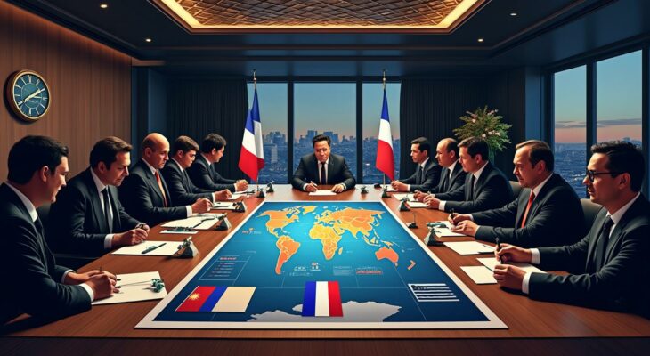 analyse des conflits internationaux, convocation judiciaire d'elon musk en france et discussions lors d'un déjeuner stratégique au medef.