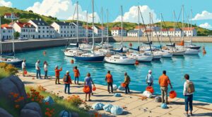 les plaisanciers de la maison bla à brest s'engagent activement contre les dépôts sauvages et les mines tout en soutenant la création d'une nouvelle municipalité pour un environnement maritime préservé.