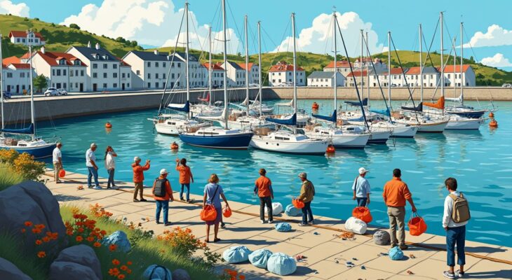 les plaisanciers de la maison bla à brest s'engagent activement contre les dépôts sauvages et les mines tout en soutenant la création d'une nouvelle municipalité pour un environnement maritime préservé.