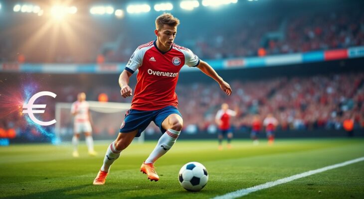 le fc bayern munich propose une offre exceptionnelle de 100 millions d'euros pour s'attacher les services de la jeune pépite prometteuse du bayer, soulignant son ambition de renforcer son effectif avec des talents d'avenir.