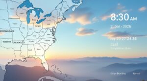 consultez les prévisions météorologiques détaillées pour 7h30 le 27 avril 2026 afin de planifier votre journée en toute sérénité.