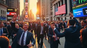 wall street termine en hausse, stimulée par l'espoir d'un apaisement des tensions entre washington et téhéran, renforçant la confiance des investisseurs.