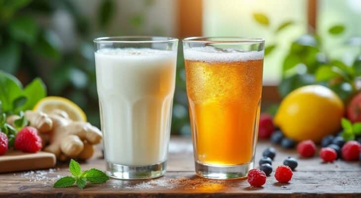 découvrez les bienfaits du kéfir et du kombucha, deux boissons fermentées aux vertus uniques pour améliorer votre digestion, renforcer votre immunité et revitaliser votre corps au quotidien.