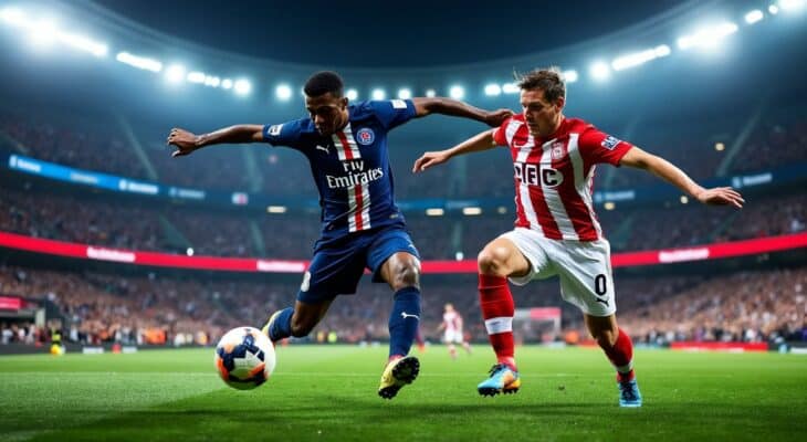 ne manquez pas le duel légendaire du siècle entre le psg et le bayern en direct ! revivez chaque moment intense et vibrez avec les deux géants du football.