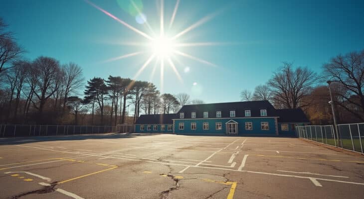 en raison d'une alerte canicule en niveau rouge, l'école jules-ferry à huelgoat fermera exceptionnellement ses portes dès 11h45 ce lundi pour garantir la sécurité des élèves.