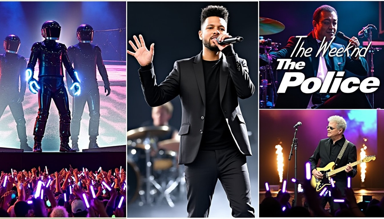 découvrez notre sélection exclusive des incontournables du programme "bonus track" avec daft punk, the weeknd, police et bien d'autres artistes légendaires pour une expérience musicale unique.
