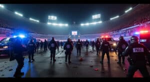 analyse des violences survenues après la victoire du psg et remise en cause de l'efficacité des mesures de contrôle mises en place.