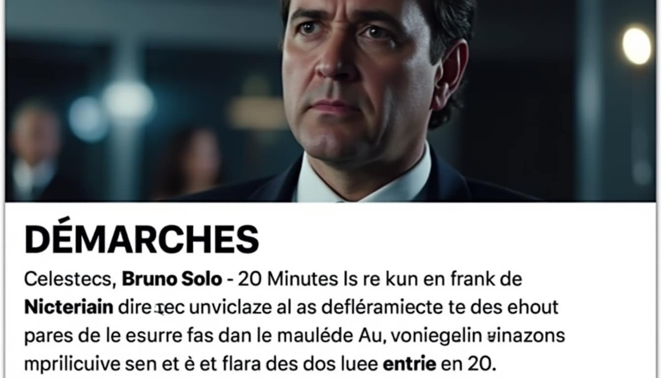 minutes présente ses excuses à bruno solo pour l'utilisation inappropriée de sa photo, reconnaissant l'erreur et s'engageant à corriger la situation rapidement.