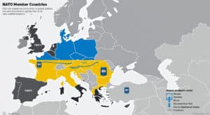découvrez la carte interactive illustrant les soutiens stratégiques au sommet de l’otan concernant la guerre en ukraine, ainsi que les nouvelles interdictions sur les exportations de gazole russe.