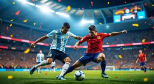 suivez en direct la finale palpitante de la coupe du monde 2026 entre l'espagne et l'argentine. ne manquez rien de ce moment historique du football mondial.
