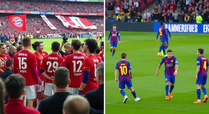 découvrez les dernières nouvelles et spéculations autour du fc bayern munich et les ambitions du fc barcelone à la recherche de nouveaux talents pour renforcer leur équipe.