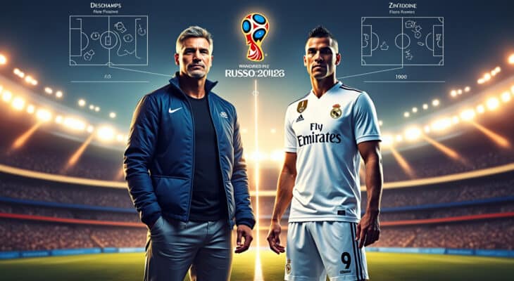 découvrez "l'émission - deschamps à zidane", un documentaire captivant qui explore le lien unique entre deux icônes du football français, symbolisant le pont entre deux générations de légendes.