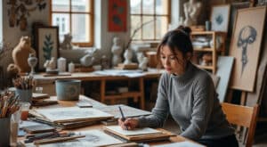 découvrez l'univers intime et créatif de valérie lemercier à travers une plongée exclusive dans son atelier, où se mêlent inspiration, création artistique et confidences inédites.