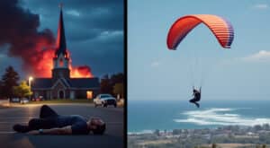 découvrez les faits marquants à sète : un drame avec un homme abattu sur un parking, un clocher en flammes et un record exceptionnel battu en parapente. l’essentiel à ne pas manquer.